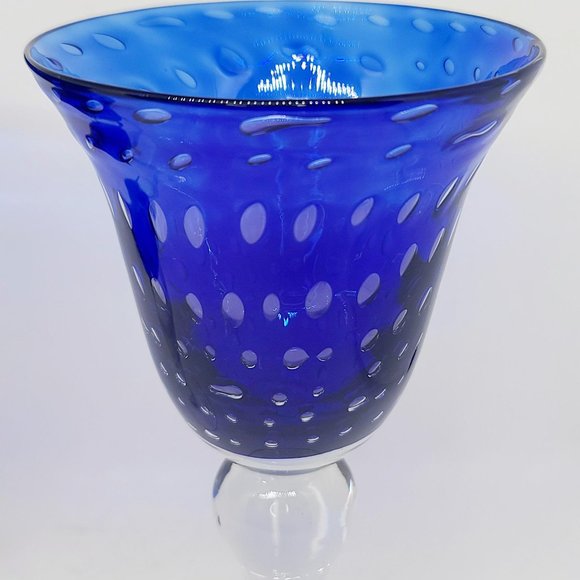 Hand Blown Controlled Bubble Goblets - Picture 3 of 5